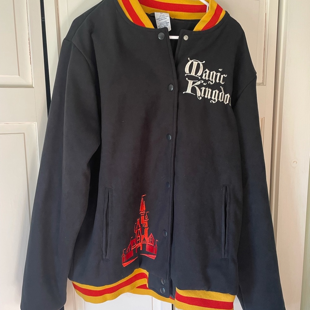 Disney 50th Anniversary Vault Collection Magic Kingdom Varsity Jacket NWT